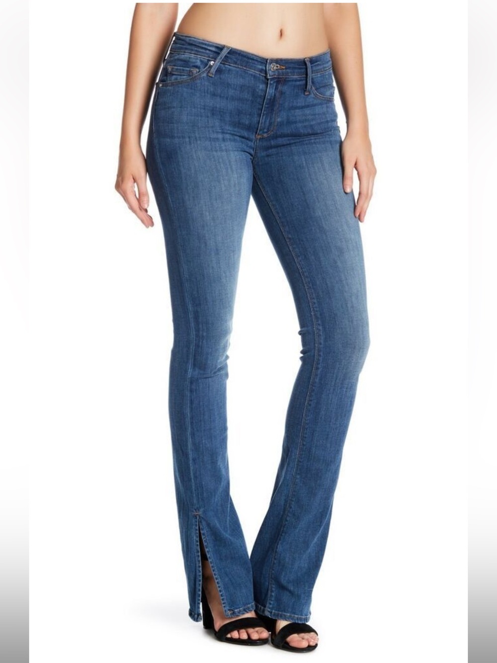 BLACK ORCHID Naomi Split Seam Bootcut Jeans Size 28 – Y2K Denim Stretch